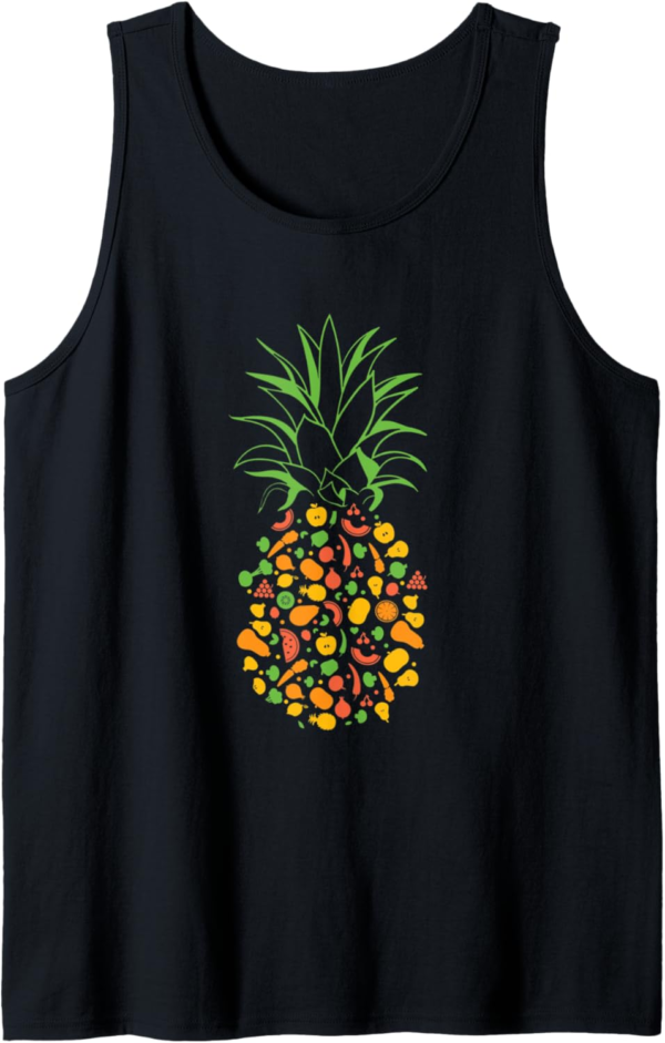 Vegan design of a pineapple made of fruit and vegetables Tan... - Image 2